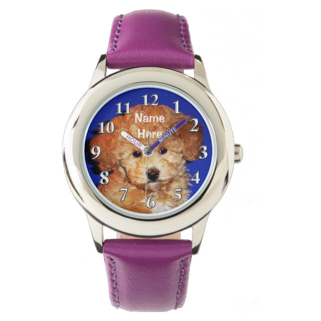 Pulsera TU FOTO Y TEXTO, Niños Reloj de muñecas (Anverso)