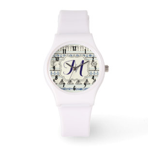 Pulsera Vela Ancla Nautical Rope Monograma reloj de pulser
