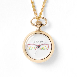 Pulsera Vidrios y reloj adaptables de las margaritas