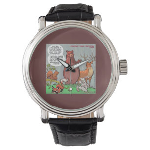 Pulsera Vista de la vida silvestre sobre el reloj del camb