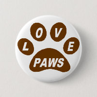 Pulseras de amor de botón en Paws Brown
