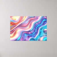 Pulso Holográfico – Arte Fluido Abstracto de 60"x4