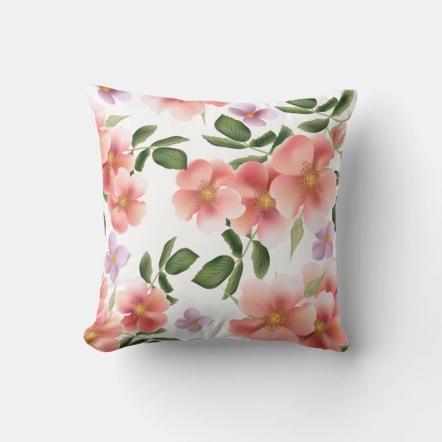 Pulverización floral de almohada decorativa de col (Anverso)