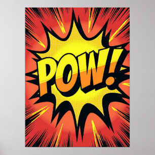 ¡PUM! Poster de explosión de arte pop de explosión