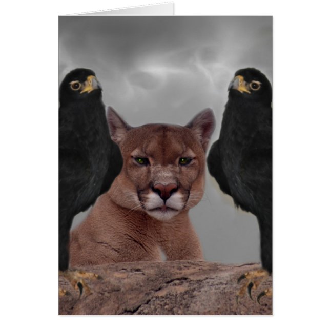 Puma con águilas (Frente)