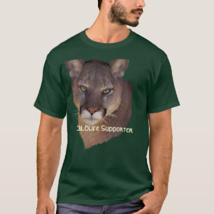 Puma del LEÓN de MONTAÑA, camiseta de la fauna d