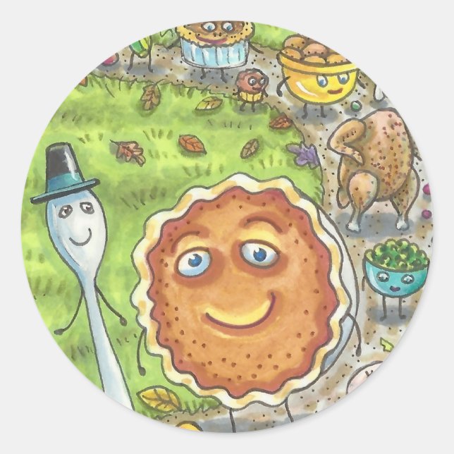 PUMPKIN PIE Y AMIGOS GRACIAS A LOS PEGATINAS DEL D (Anverso)