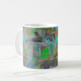 "Pumpkin Spice Abstract" taza de café de arte abst