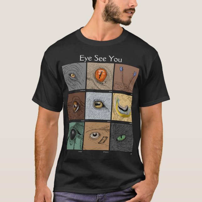 Pun animal, ojos animales Camiseta (Anverso)