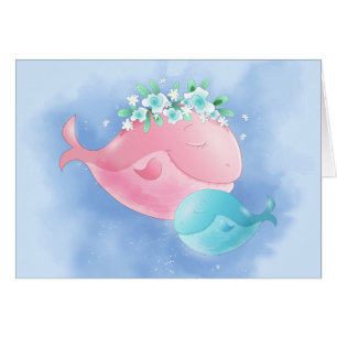 Pun del día de la madre de ballenas acuáticas