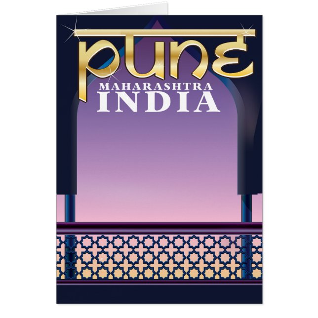 Pune, Maharashtra, poster de vacaciones en India (Frente)