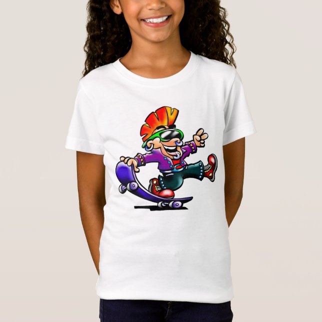 Punk de la calle en una camiseta de los chicas del (Anverso)