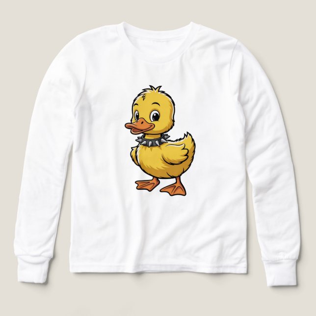 Punk Duckling – Funny Rebel Animal Art (Diseño frontal)