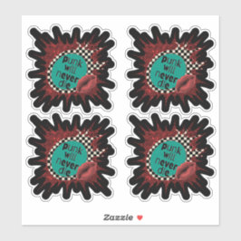 Punk nunca morirá hoja de Pegatinas