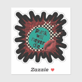 Punk nunca morirá Pegatina único