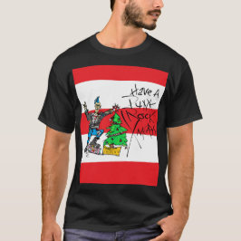 PUNK ROCK XMAS con franjas camisetas