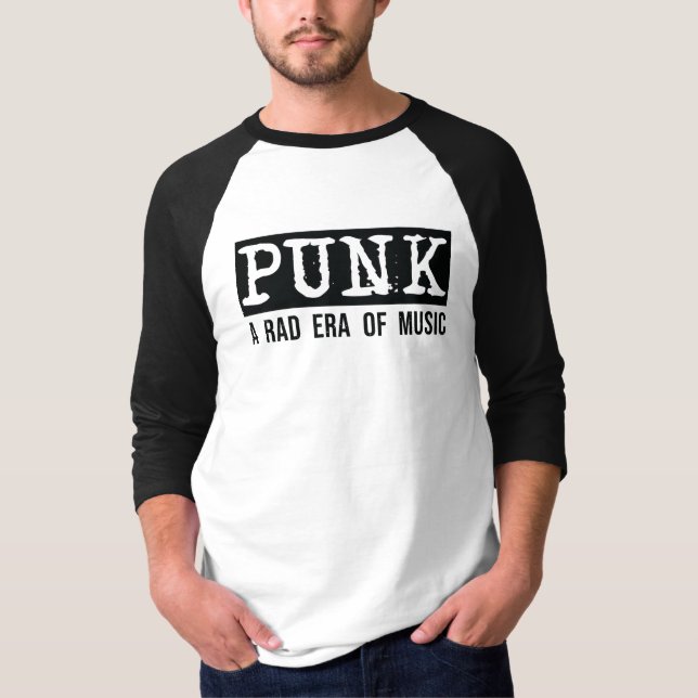 Punk: Una era de música rad / camiseta negra (Anverso)