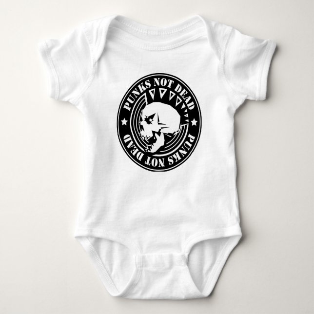 Punks sin cráneo muerto - Baby Jersey Bodysuit 0-2 (Anverso)