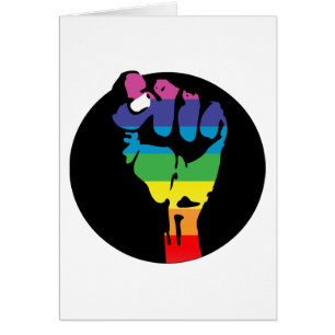 puño arcoiris de furia