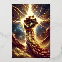 Puño crudo - Isaiah 41:10 KJV Tarjeta de felicitac