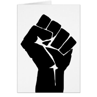 Puño Negro Levantado - Resistencia Protesta