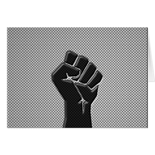 Puño solidario al estilo de fibra de carbono (Anverso (Horizontal))