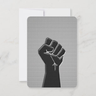 Puño solidario en estilo de impresión de fibra de