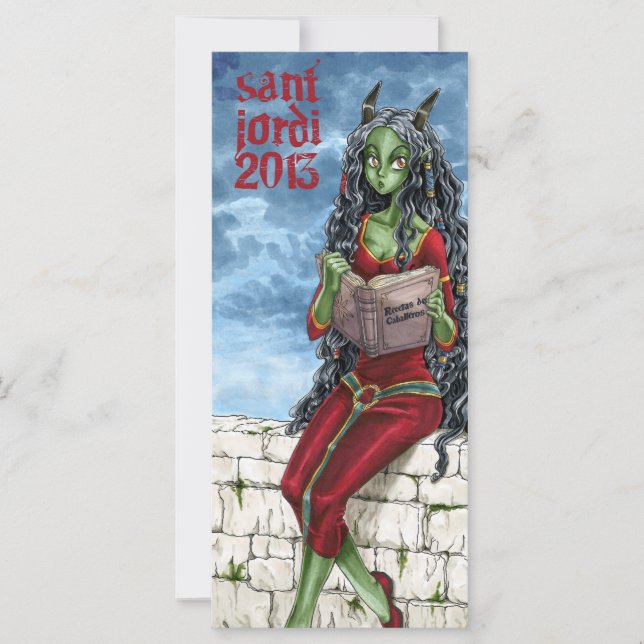 Punt de llibre Drac Sant Jordi 2013 (Anverso)