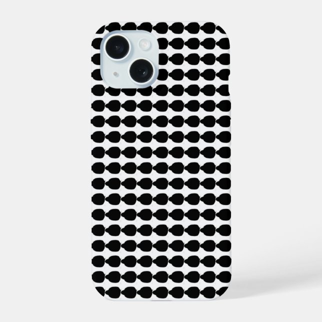 punta negra impresión total case iphone 15 (Reverso )