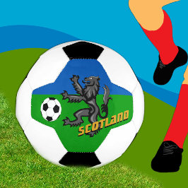 Puntas de Rampant en Escocia, pelota de fútbol en 