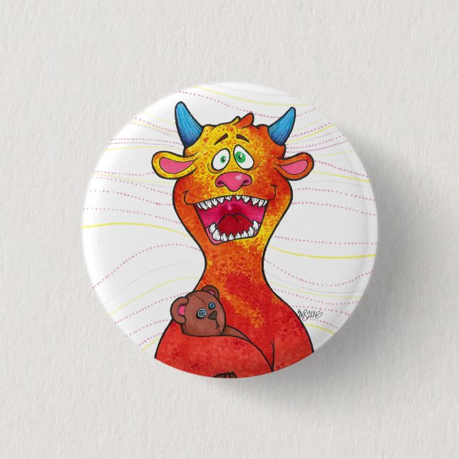 Puntee al monstruo, botón (Anverso)