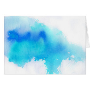 Punto azul, pintado a mano abstracto de la