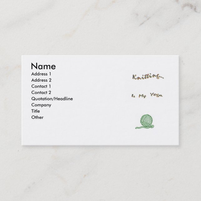 Punto como tarjetas de la yoga (Anverso)