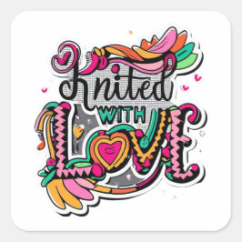 Punto con Pegatina de amor - Afecto hecho a mano p