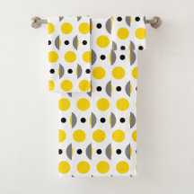 Punto de círculo gris amarillo moderno