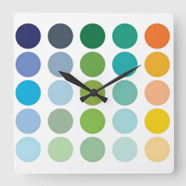 Punto de color Reloj de pared (Anverso)