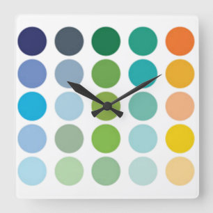 Punto de color Reloj de pared
