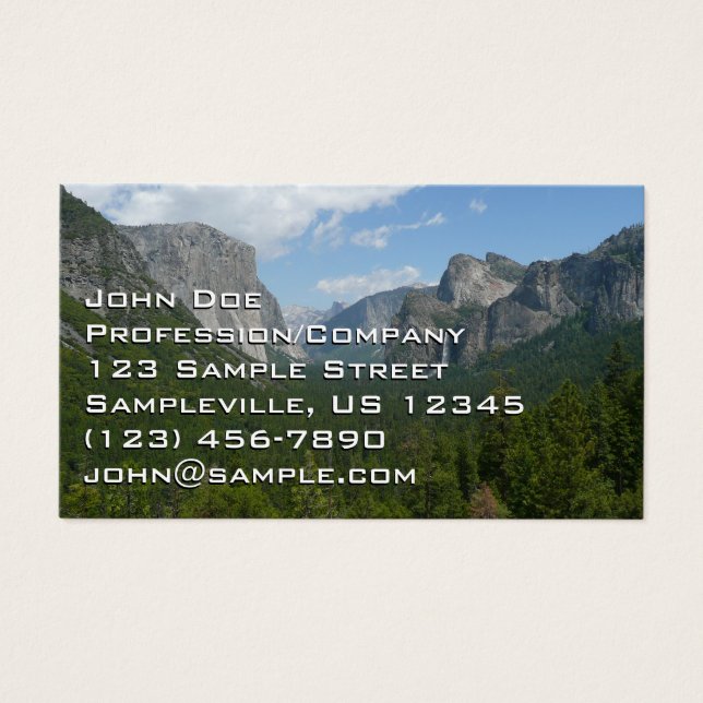 Punto de inspiración en el Parque Nacional Yosemit (Frente)