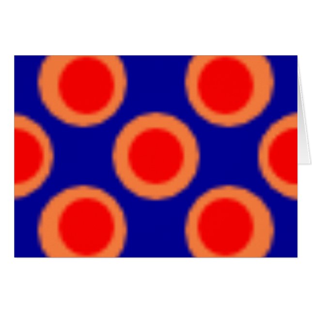 Punto de patrón rojo, azul, Naranja (Anverso (Horizontal))