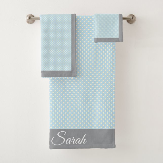 Punto de Polka Azul Bebé (In situ)