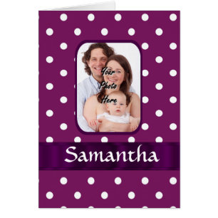 Punto de polka morado