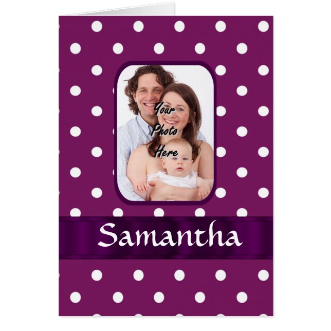 Punto de polka morado (Frente)