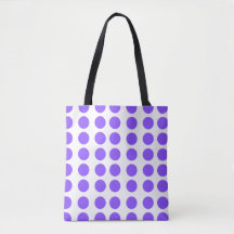 Punto de polka morado: Diseñar la bolsa de la mano