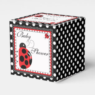 Punto de polka y caja de favores del partido de lo