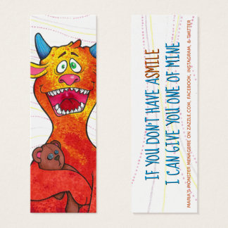 Punto del monstruo, con comillas, tarjetas de feli