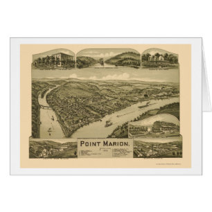 Punto Marion, mapa panorámico del PA - 1902