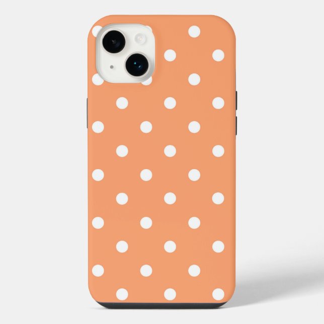Punto naranja para funda duro iPhone 14 Plus (Reverso)