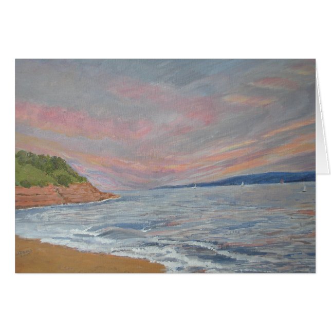 Punto Orcombe Exmouth Devon Reino Unido (Anverso (Horizontal))