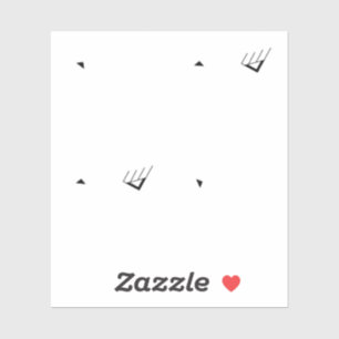 Punto, Pegatina de vinilo de corte Personalizado p