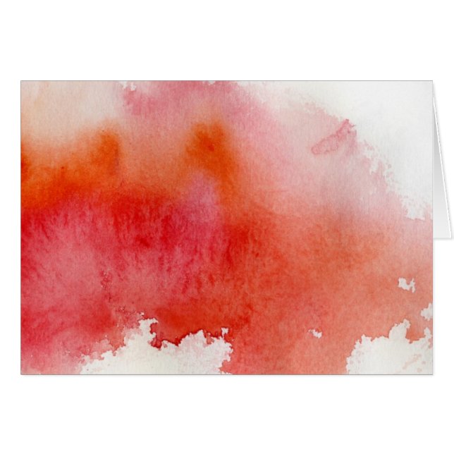 Punto rojo, pintado a mano abstracto de la (Anverso (Horizontal))